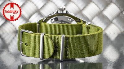 Nylon strap Ricardo, green V1, NATO