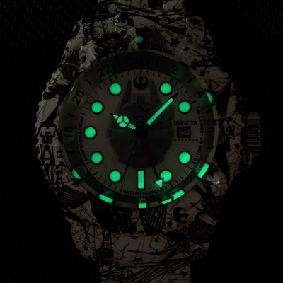 Invicta Star Wars Quartz GMT 33309 Rebel Alliance Limited Edition 1977pcs