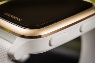 Garmin Venu Sq, LightGold/White Band