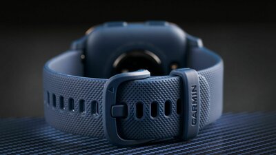 Garmin Venu Sq Music, Light Gold/Blue Band