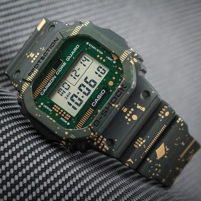 Casio G-Shock Original DWE-5600CC-3ER Carbon Core Guard Circuit Board Camouflage Series (+ bezel and straps)spare 