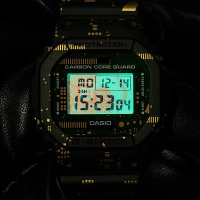 Casio G-Shock Original DWE-5600CC-3ER Carbon Core Guard Circuit Board Camouflage Series (+ bezel and straps)spare 