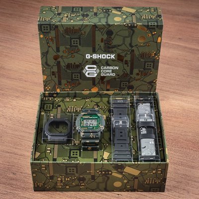 Casio G-Shock Original DWE-5600CC-3ER Carbon Core Guard Circuit Board Camouflage Series (+ bezel and straps)spare 
