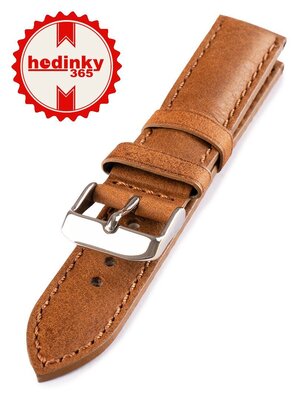 Leather strap Mavex HYP-06-VANIGLIA, Brown
