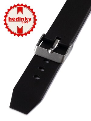 Unisex plastic black strap for watches P022
