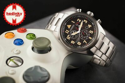 Citizen Sports Eco-Drive Super Titanium Chronograph AT2480-81E