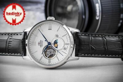 Orient Classic Sun and Moon Open Heart Automatic RA-AS0011S30B