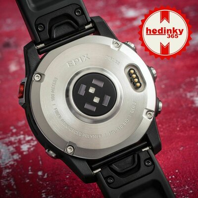 Garmin Epix 2 Glass, Silver / Gray Silicone Band