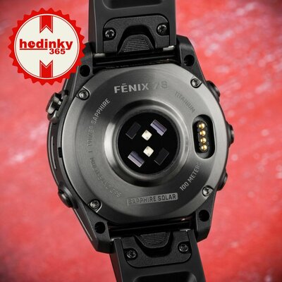 Garmin Fenix 7S Sapphire Solar Grey DLC Titanium / Black Band