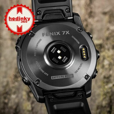 Garmin Fenix 7X Sapphire Solar Black DLC Titanium / Black Band