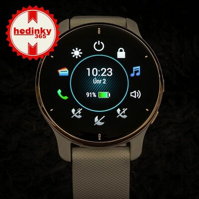 Garmin Venu 2 Plus Cream Gold / White Band