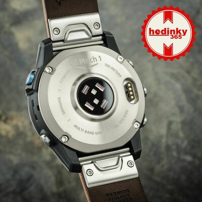 Garmin D2 Mach 1 (Premium), Oxford Brown Leather Band (+ extra strap)