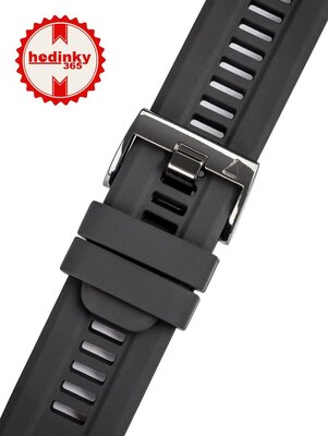 Silicone strap Ricardo 26mm (pro Garmin Fenix 8/7X/6X (51mm), Tactix aj.), black, QuickFit