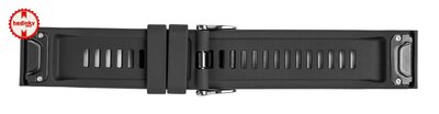 Silicone strap Ricardo 26mm (pro Garmin Fenix 8/7X/6X (51mm), Tactix aj.), black, QuickFit