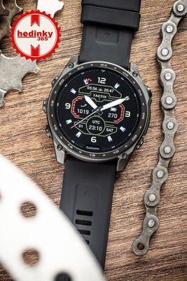 Silicone strap Ricardo 26mm (pro Garmin Fenix 8/7X/6X (51mm), Tactix aj.), black, QuickFit