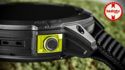 Garmin Enduro 2 Carbon Gray DLC Titanium / Black UltraFit Nylon Strap (+ spare silicone strap)