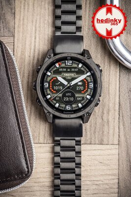 Steel bracelet Ricardo 22mm (pro Garmin Fenix 8/7/6 (47mm), Epix 2 aj.), black V1, QuickFit