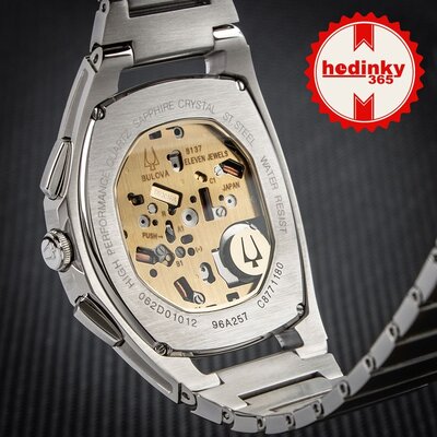 Bulova Curv Tank Chronograph Quartz 96A257 | Hodinky-365.com