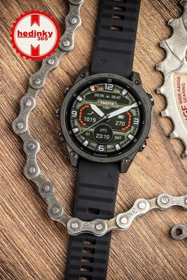 Silicone strap Ricardo 22mm (pro Garmin Fenix 8/7/6 (47mm), Epix 2 aj.), black V1, QuickFit