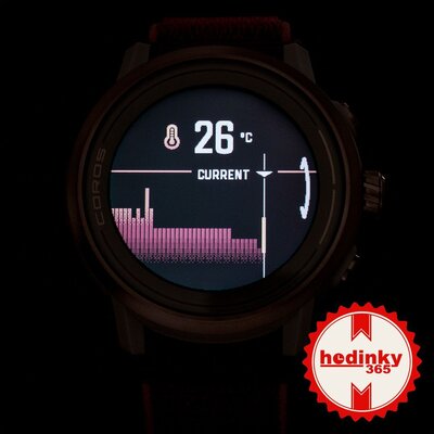 Coros Apex 2 Coral / Nylon Band