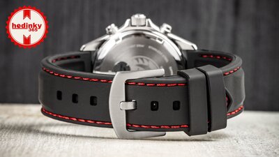Silicone strap Ricardo Fermo, black V1