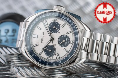 Bulova Lunar Pilot Quartz Chronograph 98K112 (+ spare strap)