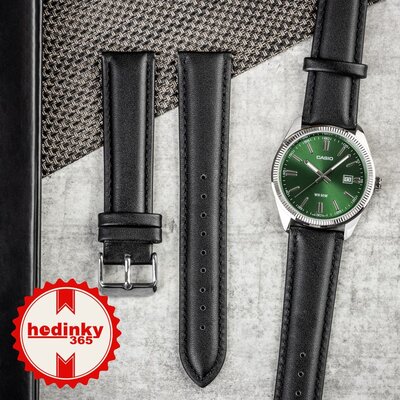 Leather strap Ricardo Cagli, black V1, Quick Release