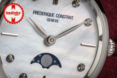 Frederique Constant Slimline Lady Quartz Moonphase FC-206MPWD1S6B
