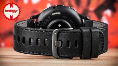 Garmin Venu 3 Slate / Black, Black Leather Band (Premium) (+ náhradní řemínek)