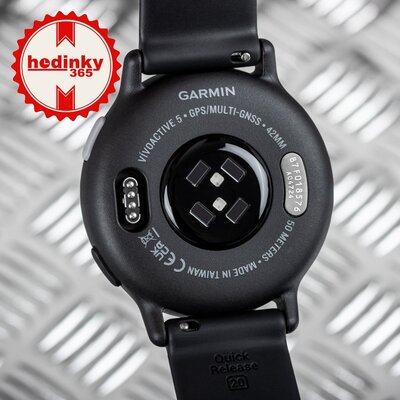 Garmin Vivoactive 5, Slate/ Black, Silicone Band