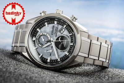 Citizen Sports Eco-Drive Radio Controlled Tsuki-yomi Moonphase Super Titanium BY1010-81H