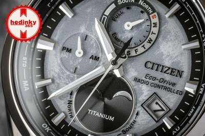 Citizen Sports Eco-Drive Radio Controlled Tsuki-yomi Moonphase Super Titanium BY1010-81H