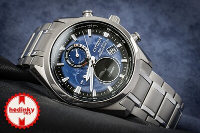 Citizen Sports Eco-Drive Radio Controlled Tsuki-yomi Moonphase Super Titanium BY1010-81L