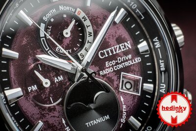 Citizen Sports Eco-Drive Radio Controlled Tsuki-yomi Moonphase Super Titanium BY1018-80X