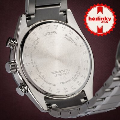 Citizen Sports Eco-Drive Radio Controlled Tsuki-yomi Moonphase Super Titanium BY1018-80X