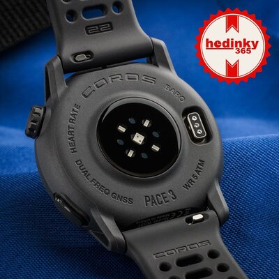 Coros Pace 3 Black / Silicone Band | Hodinky-365.com