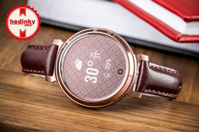 Garmin Lily 2 Classic Dark Bronze / Mulberry Leather Band