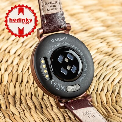 Garmin Lily 2 Classic Dark Bronze / Mulberry Leather Band