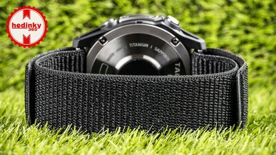 Nylon strap Ricardo 26mm (pro Garmin Fenix 8/7X/6X (51mm), Tactix aj.), black, prolotherapy