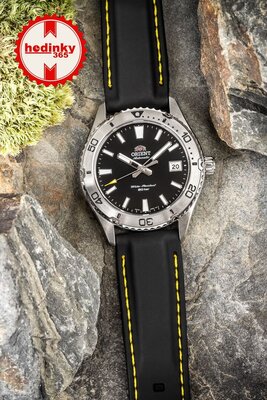 Silicone strap Ricardo Fermo, black V2