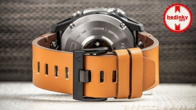 Leather strap Ricardo 26mm (pro Garmin Fenix 8/7X/6X (51mm), Tactix aj.), Brown, QuickFit