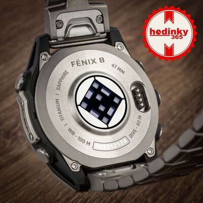 Garmin Fenix 8 AMOLED 47 mm, Exclusive Titanium Graphite Titanium Band (Premium) (+ extra strap)