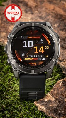 Garmin Fenix 8 AMOLED 51mm, Sapphire Carbon Gray DLC Titanium Black