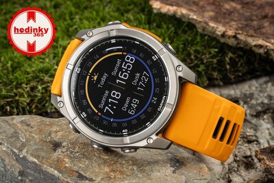 Garmin Fenix 8 AMOLED 51 mm, Sapphire Titanium Graphite Spark Orange Band