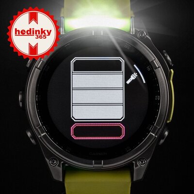 Garmin Fenix 8 SOLAR 47 mm, Sapphire Graphite Titanium Yellow Band