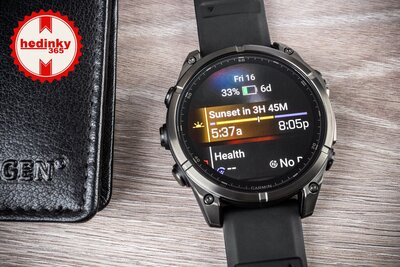 Garmin Fenix 8 AMOLED 47 mm, Sapphire Carbon Gray DLC Titanium Black