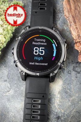 Garmin Fenix 8 AMOLED 47 mm, Sapphire Carbon Gray DLC Titanium Black