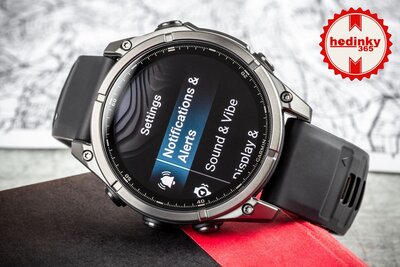 Garmin Fenix 8 AMOLED 47 mm, Sapphire Carbon Gray DLC Titanium Black