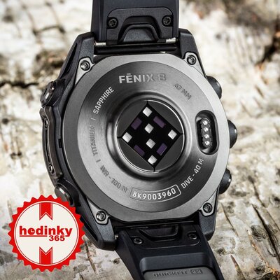 Garmin Fenix 8 AMOLED 47 mm, Sapphire Carbon Gray DLC Titanium Black