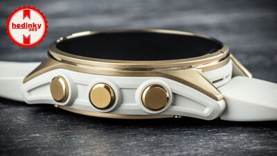 Garmin Fenix 8 AMOLED 43 mm, Sapphire Soft Gold Stainless Steel Fog Gray